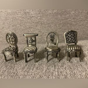 "Be Seated" Chair Placecard Holders NEW IN BOX